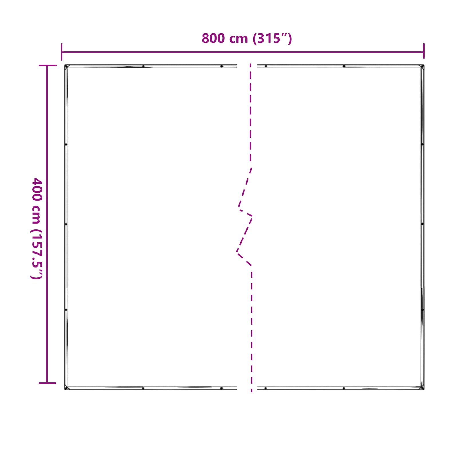 Copertura per Piante Trasparente 4 x 8 m PE | homemem39