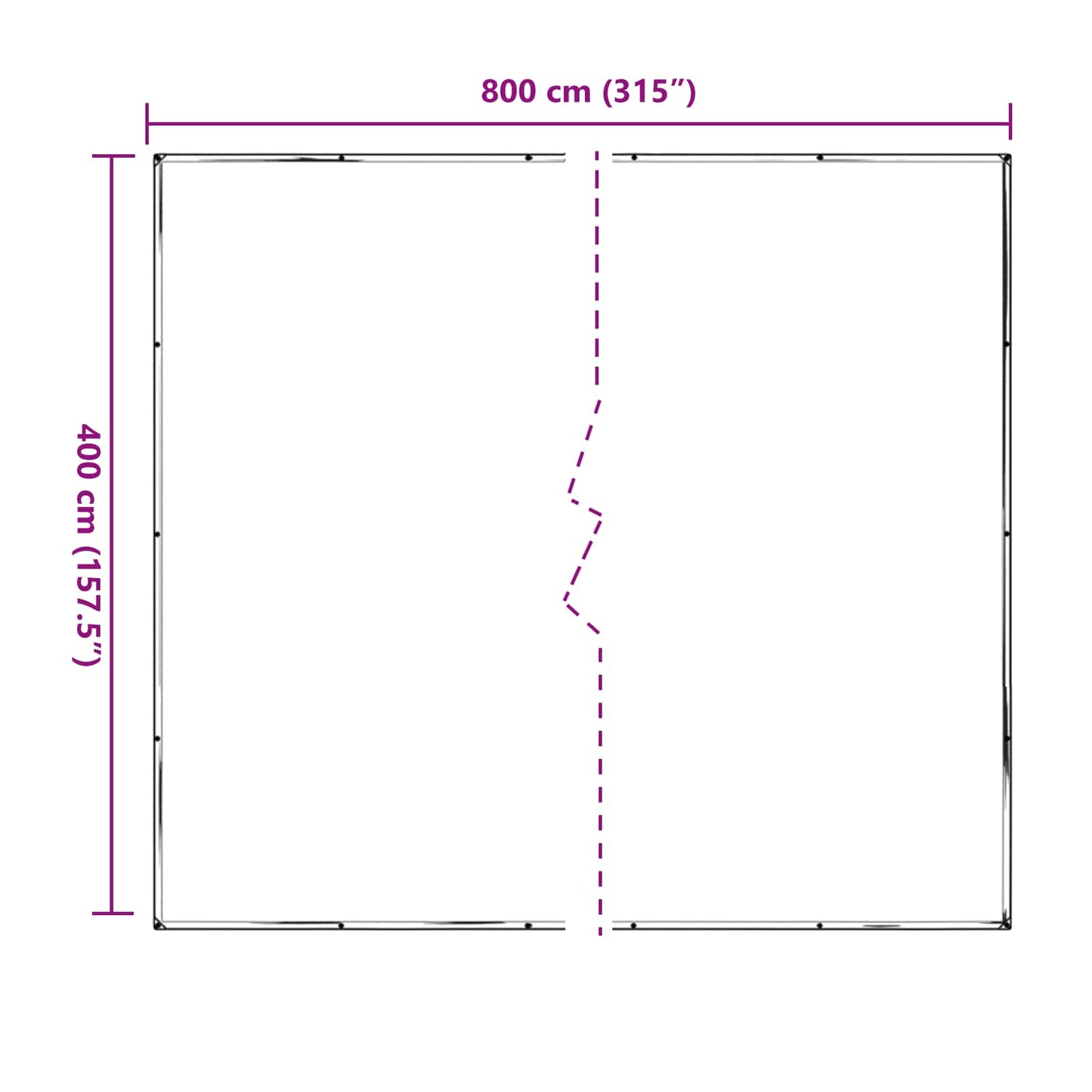 Copertura per Piante Trasparente 4 x 8 m PE | homemem39