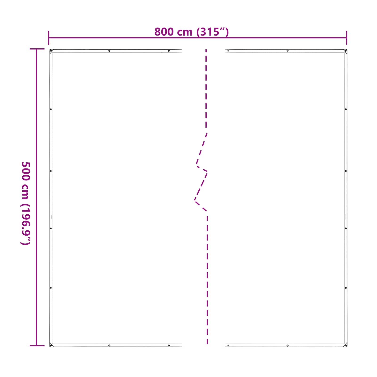 Copertura per Piante Trasparente 5 x 8 m PE | homemem39