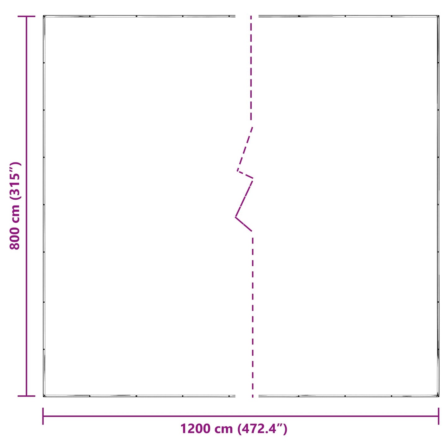 Copertura per Piante Trasparente 8 x 12 m PE