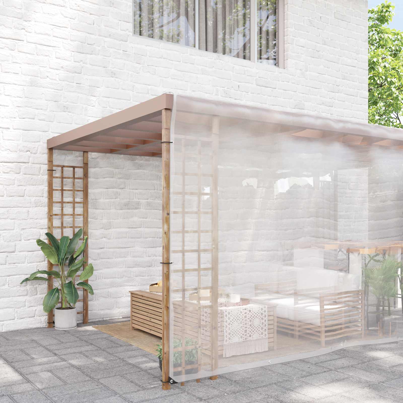 Copertura per Piante Trasparente 12 x 12 m PE | homemem39
