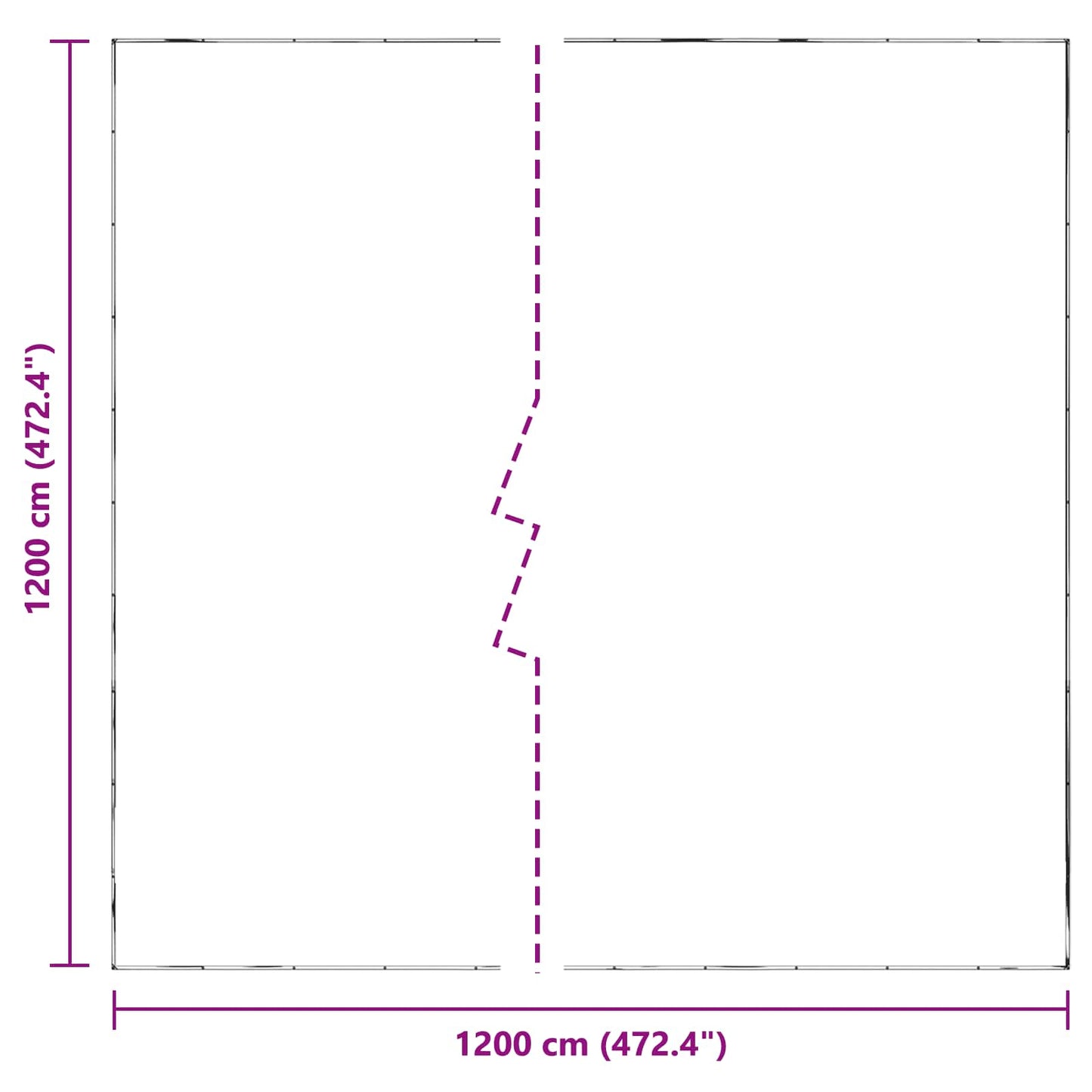 Copertura per Piante Trasparente 12 x 12 m PE | homemem39