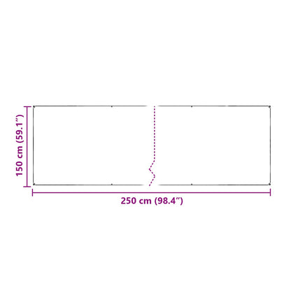Copertura per Piante Trasparente 2,5 x 1,5 m PE