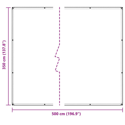 Copertura per Piante Trasparente 5 × 3,5 m PE | homemem39