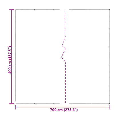 Telo con Occhielli Trasparente 7 x 4 m Polietilene | homemem39