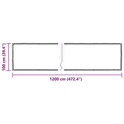 Copertura per Piante Trasparente 1 x 12 m PE | homemem39