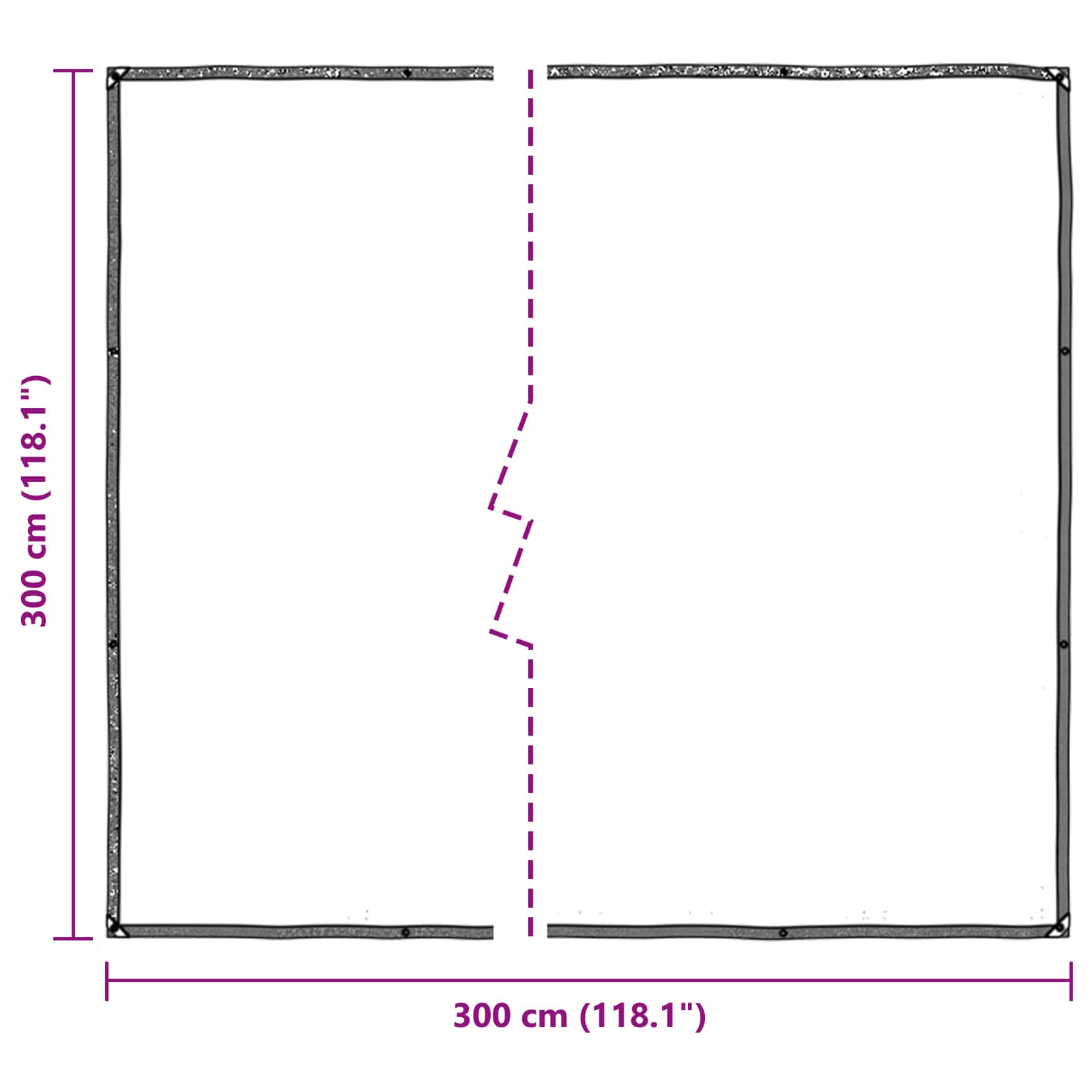 Copertura per Piante Trasparente 3 x 3 m PE | homemem39