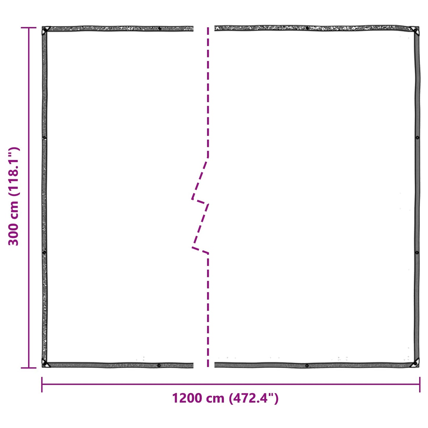 Copertura per Piante Trasparente 3 x 12 m PE | homemem39