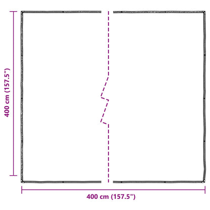 Copertura per Piante Trasparente 4 x 4 m PE