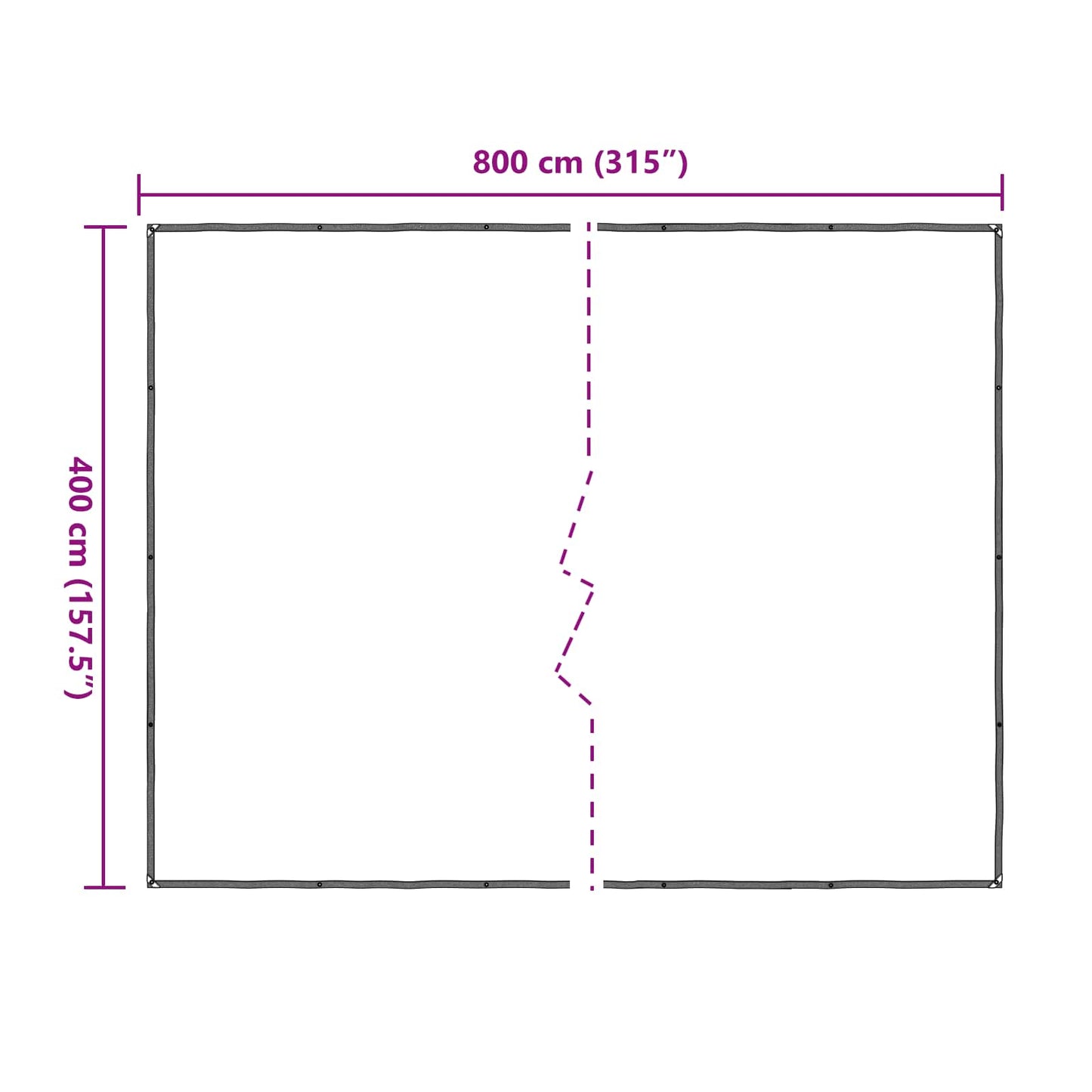 Copertura per Piante Trasparente 4 x 8 m PE | homemem39