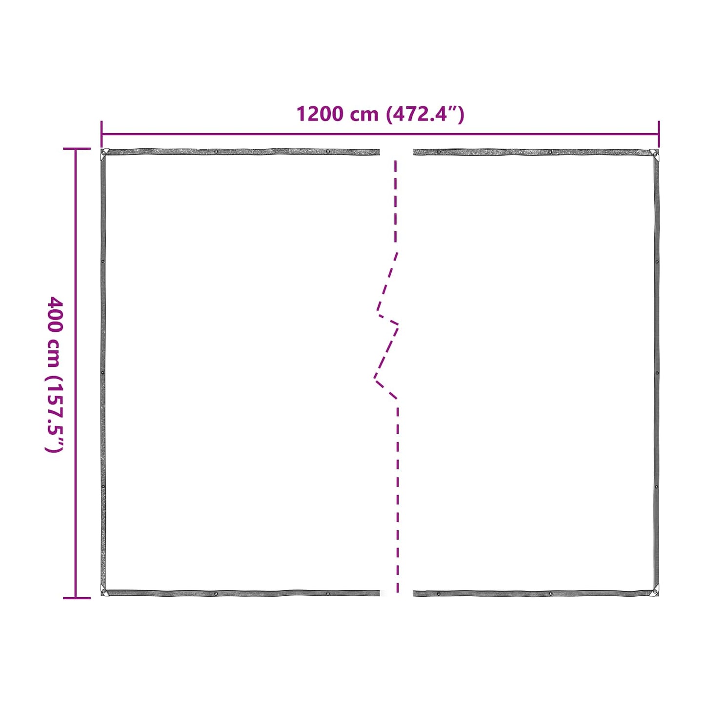 Copertura per Piante Trasparente 4 x 12 m PE | homemem39