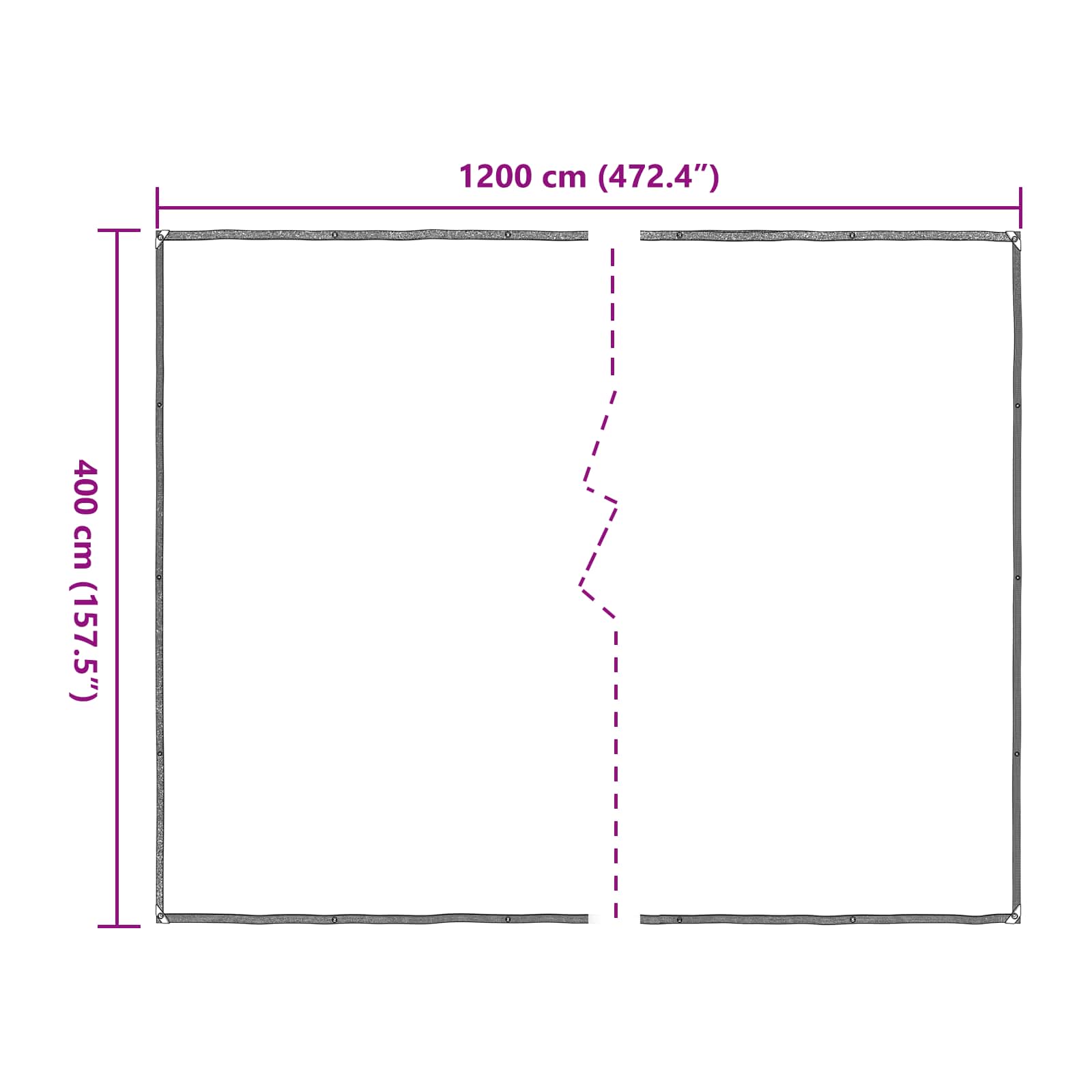 Copertura per Piante Trasparente 4 x 12 m PE | homemem39
