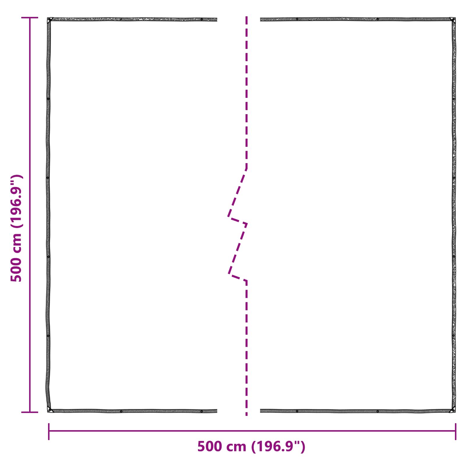 Copertura per Piante Trasparente 5 x 5 m PE | homemem39