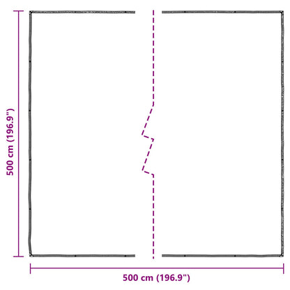 Copertura per Piante Trasparente 5 x 5 m PE