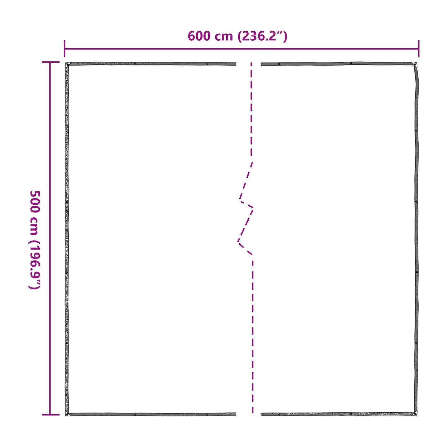 Copertura per Piante Trasparente 5 x 6 m PE