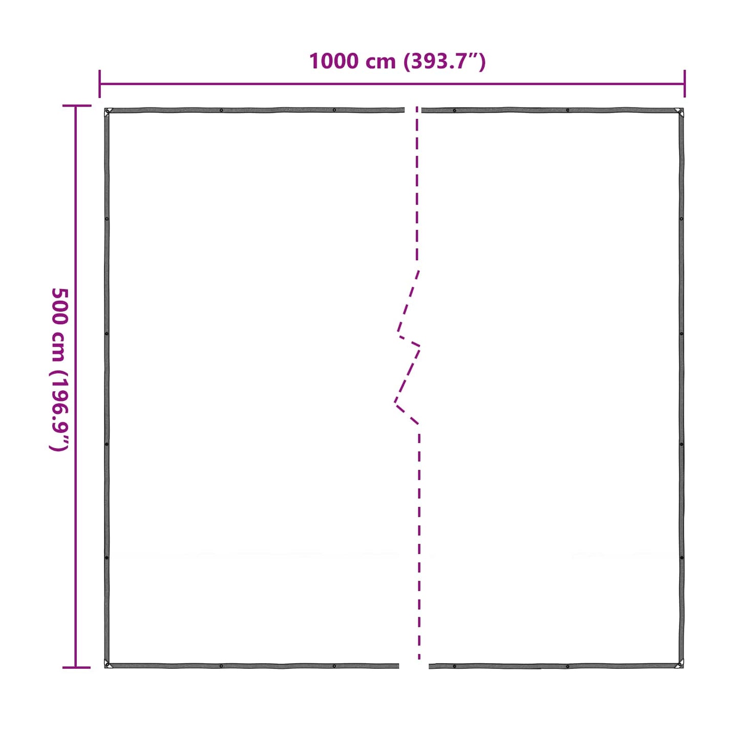 Copertura per Piante Trasparente 5 x 10 m PE | homemem39