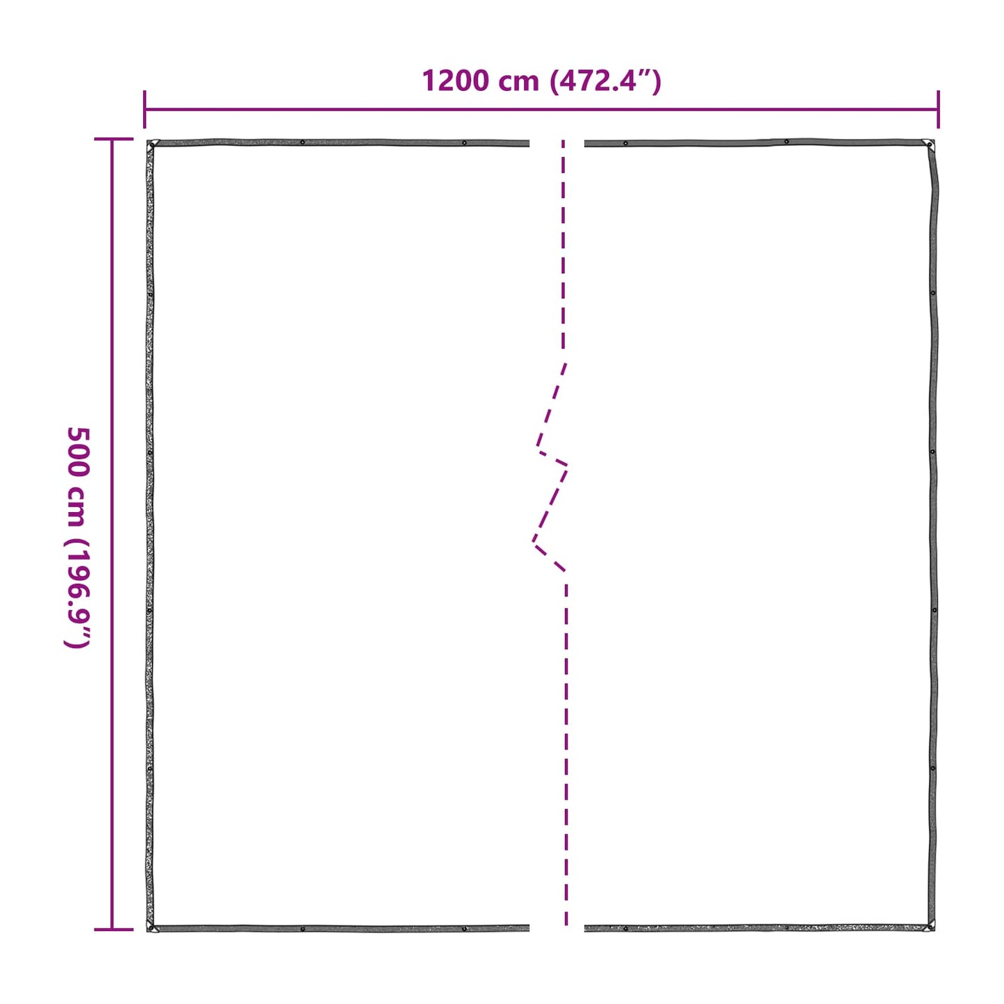 Copertura per Piante Trasparente 5 x 12 m PE | homemem39
