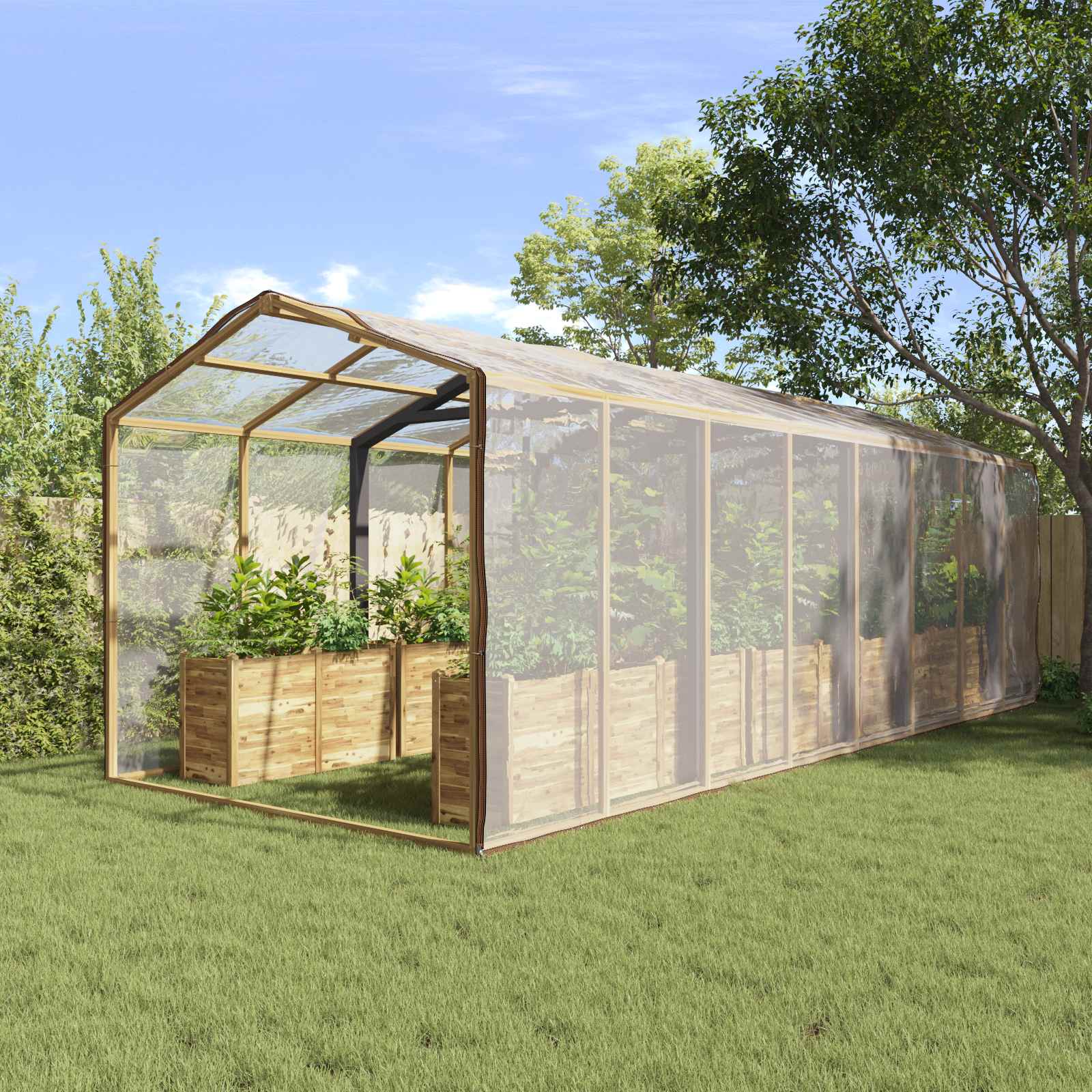 Copertura per Piante Trasparente 6 x 6 m PE | homemem39