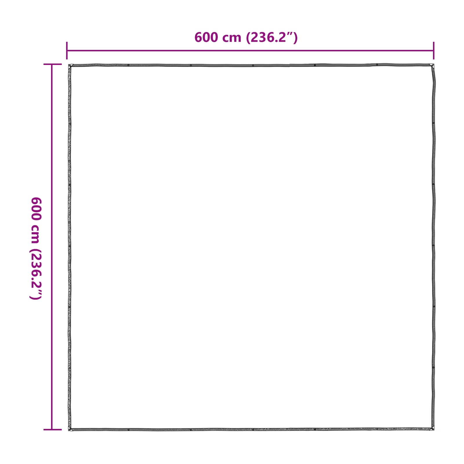 Copertura per Piante Trasparente 6 x 6 m PE | homemem39