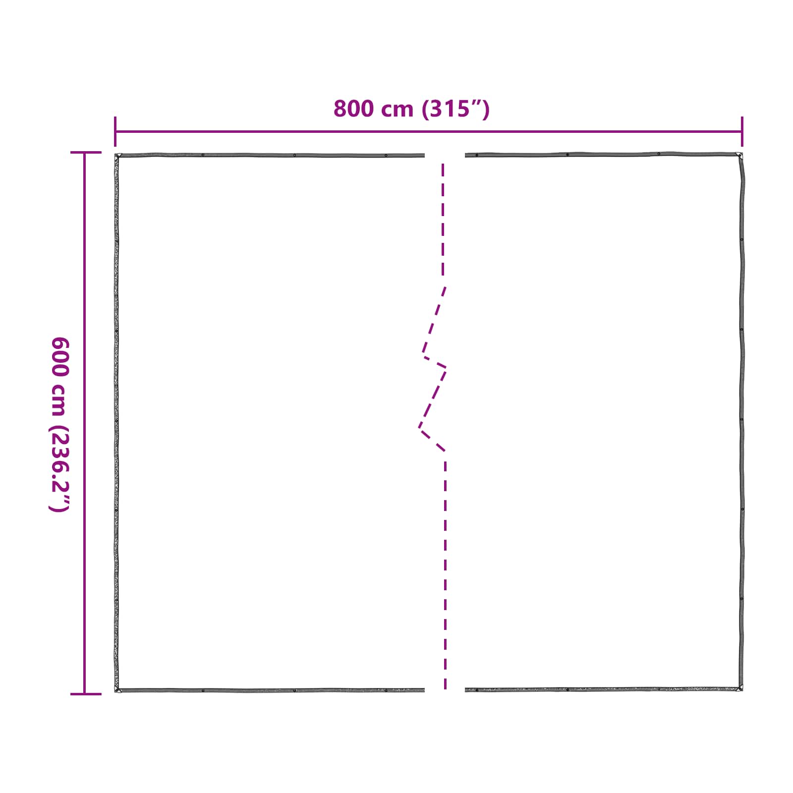 Copertura per Piante Trasparente 6 x 8 m PE | homemem39