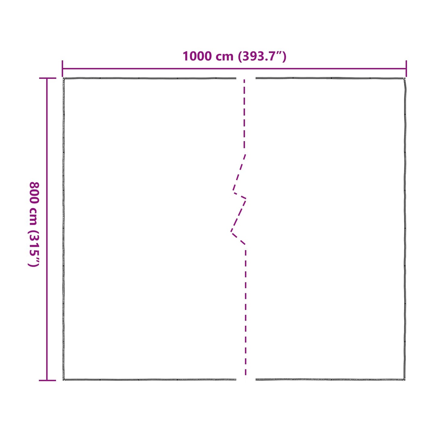 Copertura per Piante Trasparente 8 x 10 m PE | homemem39
