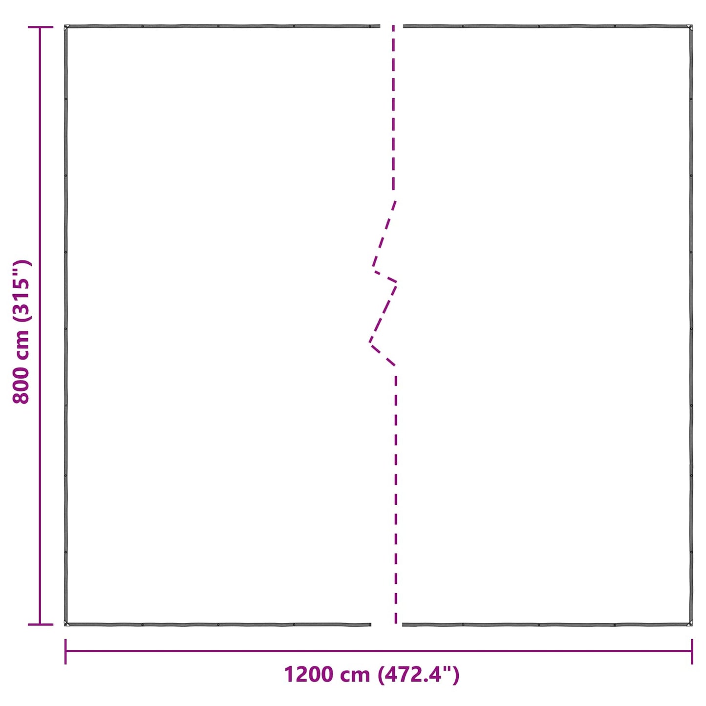 Copertura per Piante Trasparente 8 x 12 m PE