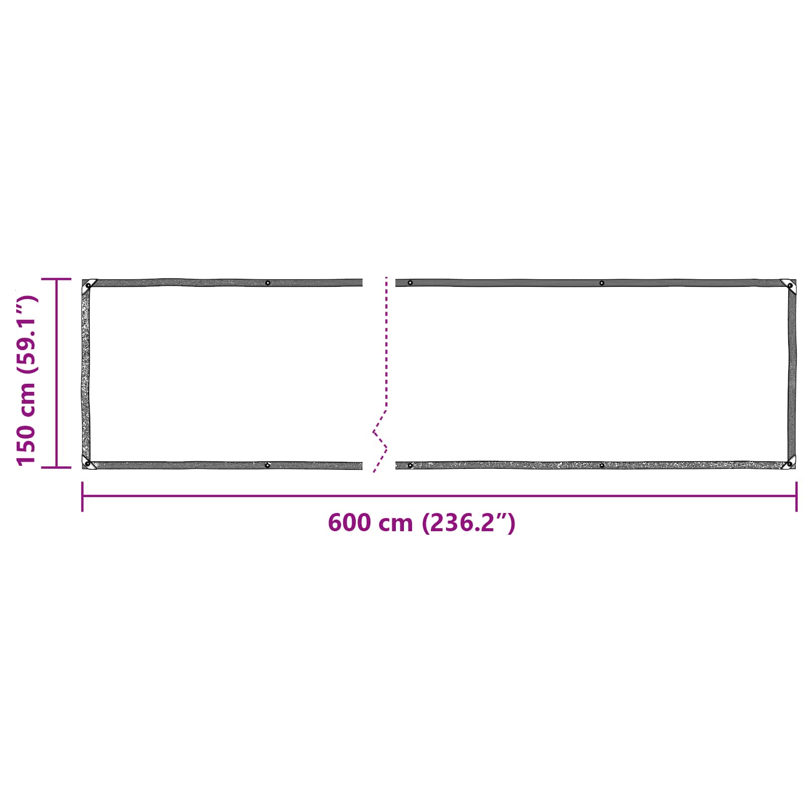 Copertura per Piante Trasparente 6 x 1,5 m PE | homemem39