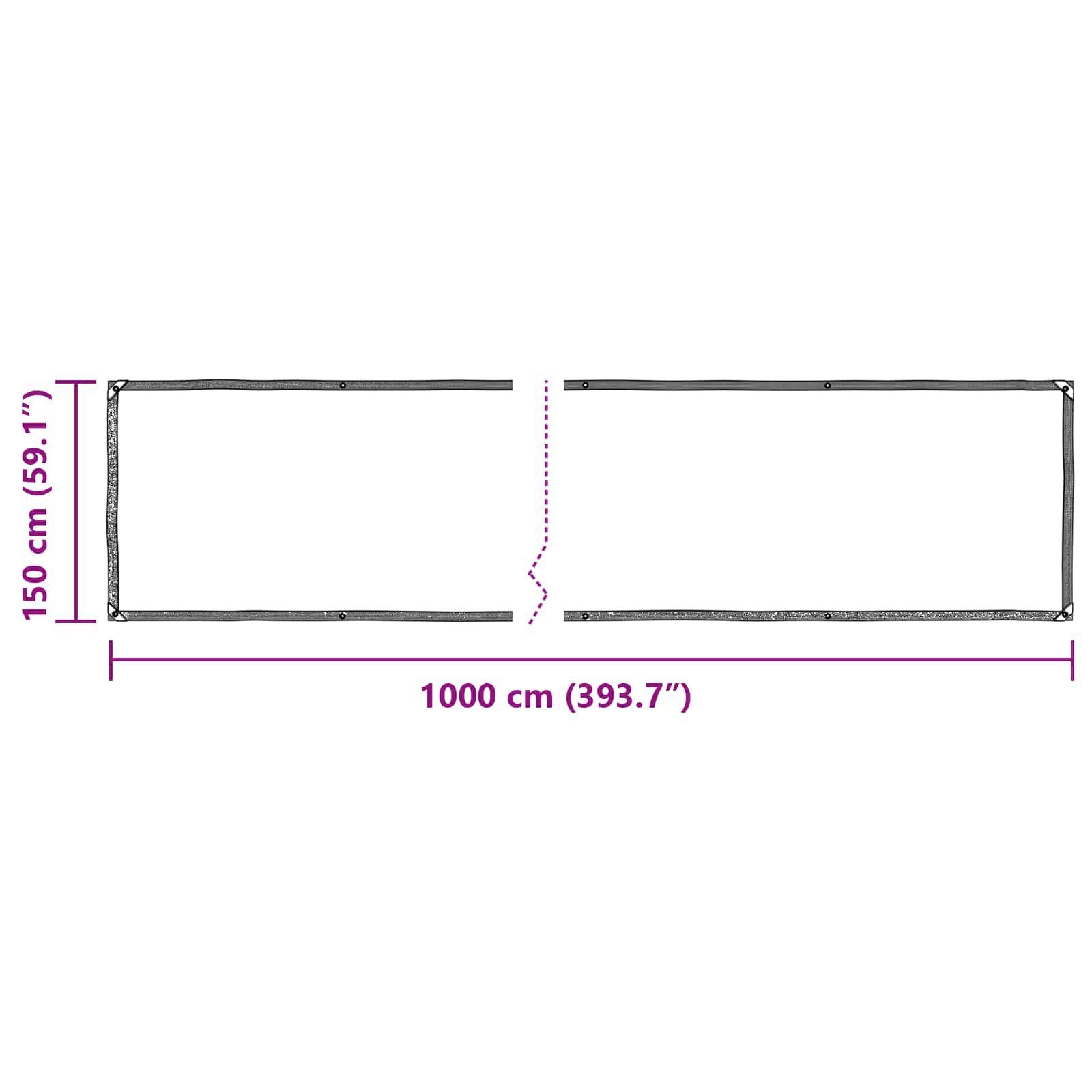 Copertura per Piante Trasparente 10 x 1,5 m PE | homemem39