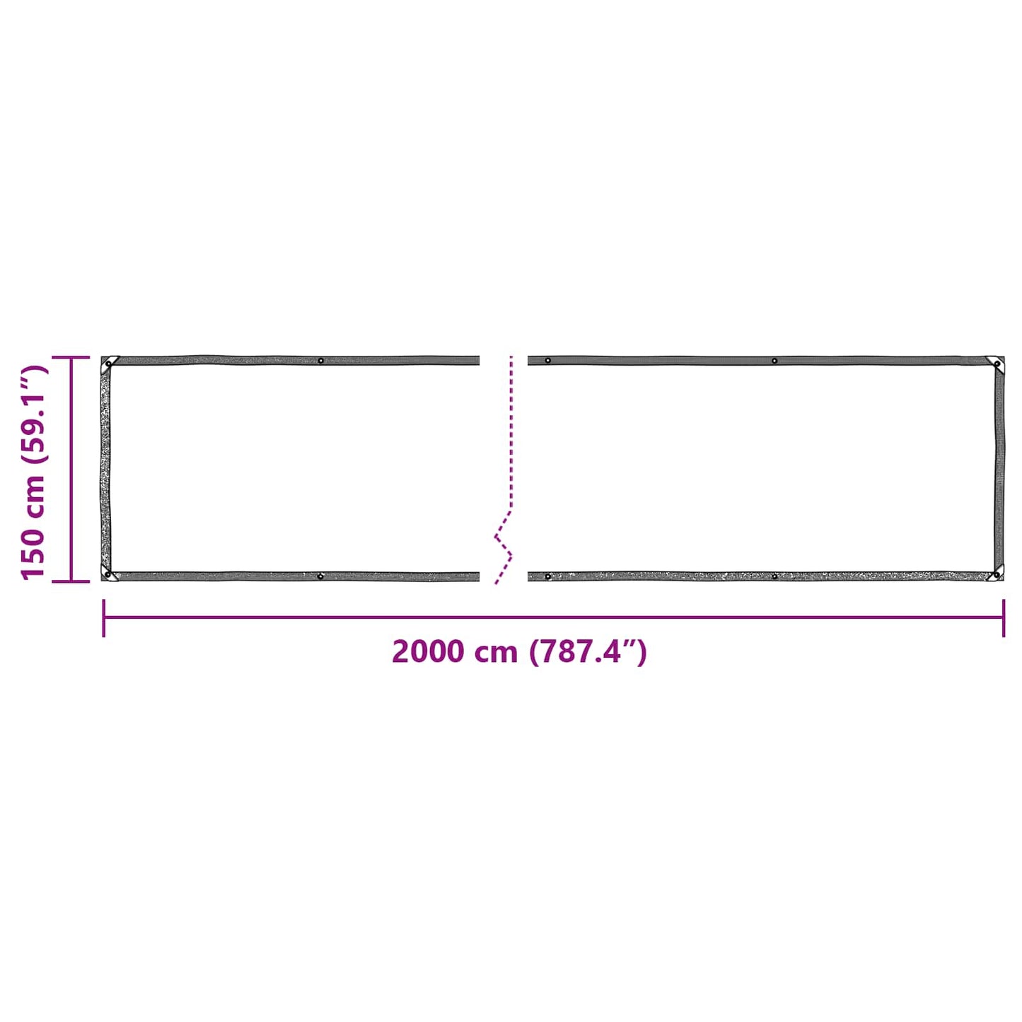 Copertura per Piante Trasparente 20 x 1,5 m PE | homemem39