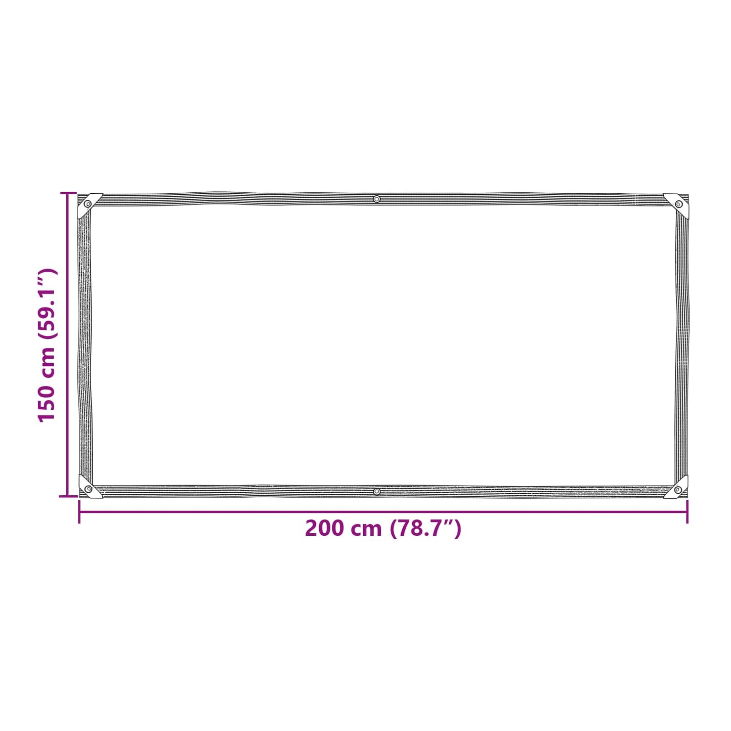 Copertura per Piante Trasparente 2 x 1,5 m PE