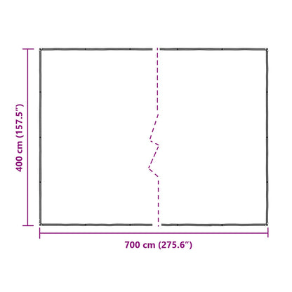 Copertura per Piante Trasparente 7 x 4 m PE
