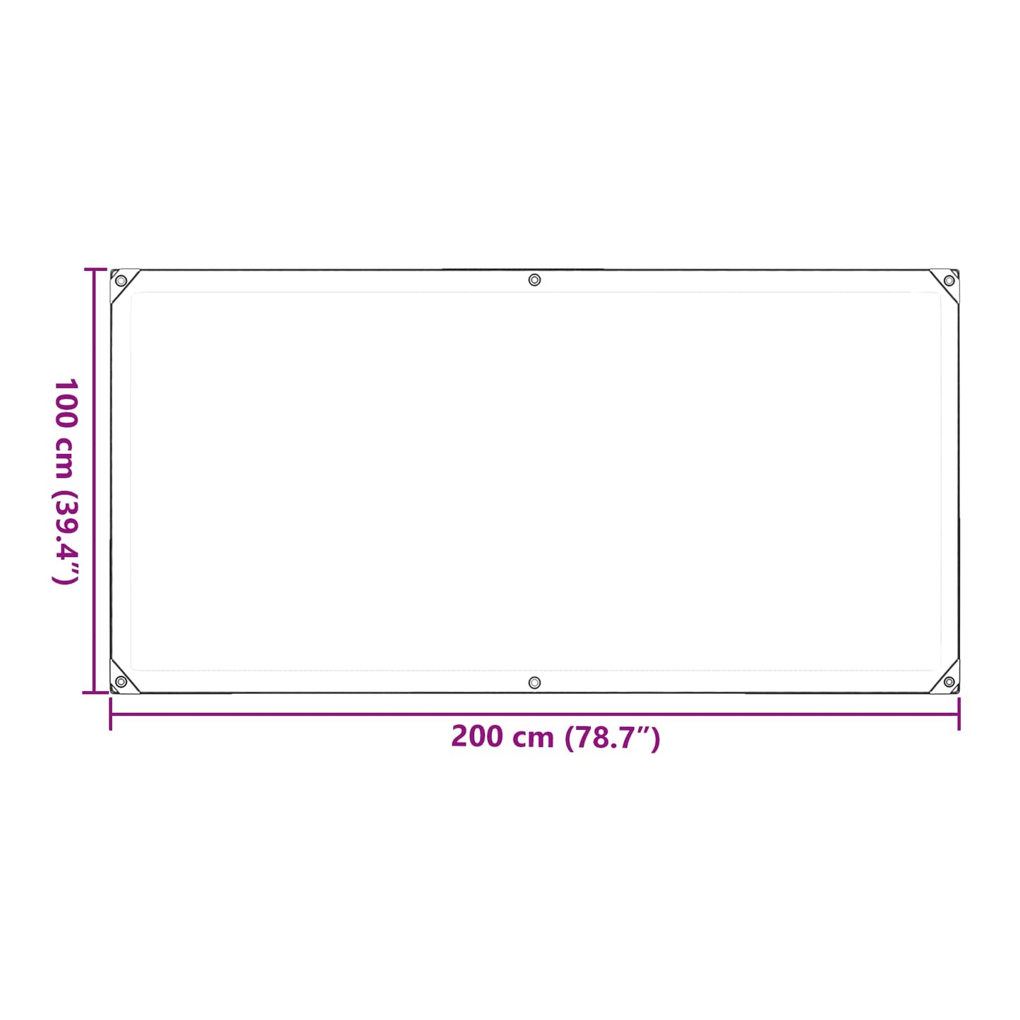 Copertura per Piante Trasparente 1 x 2 m PVC