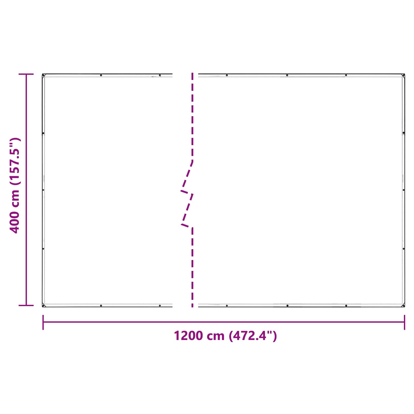 Copertura per Piante Trasparente 4 x 12 m PVC | homemem39