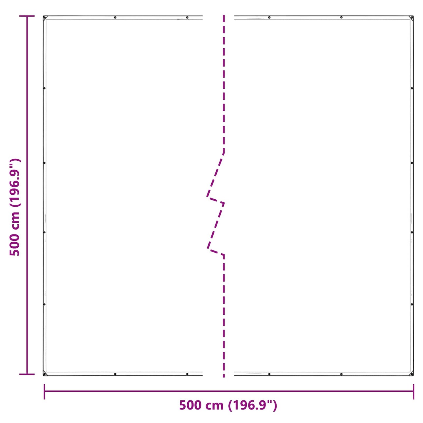 Copertura per Piante Trasparente 5 x 5 m PVC | homemem39