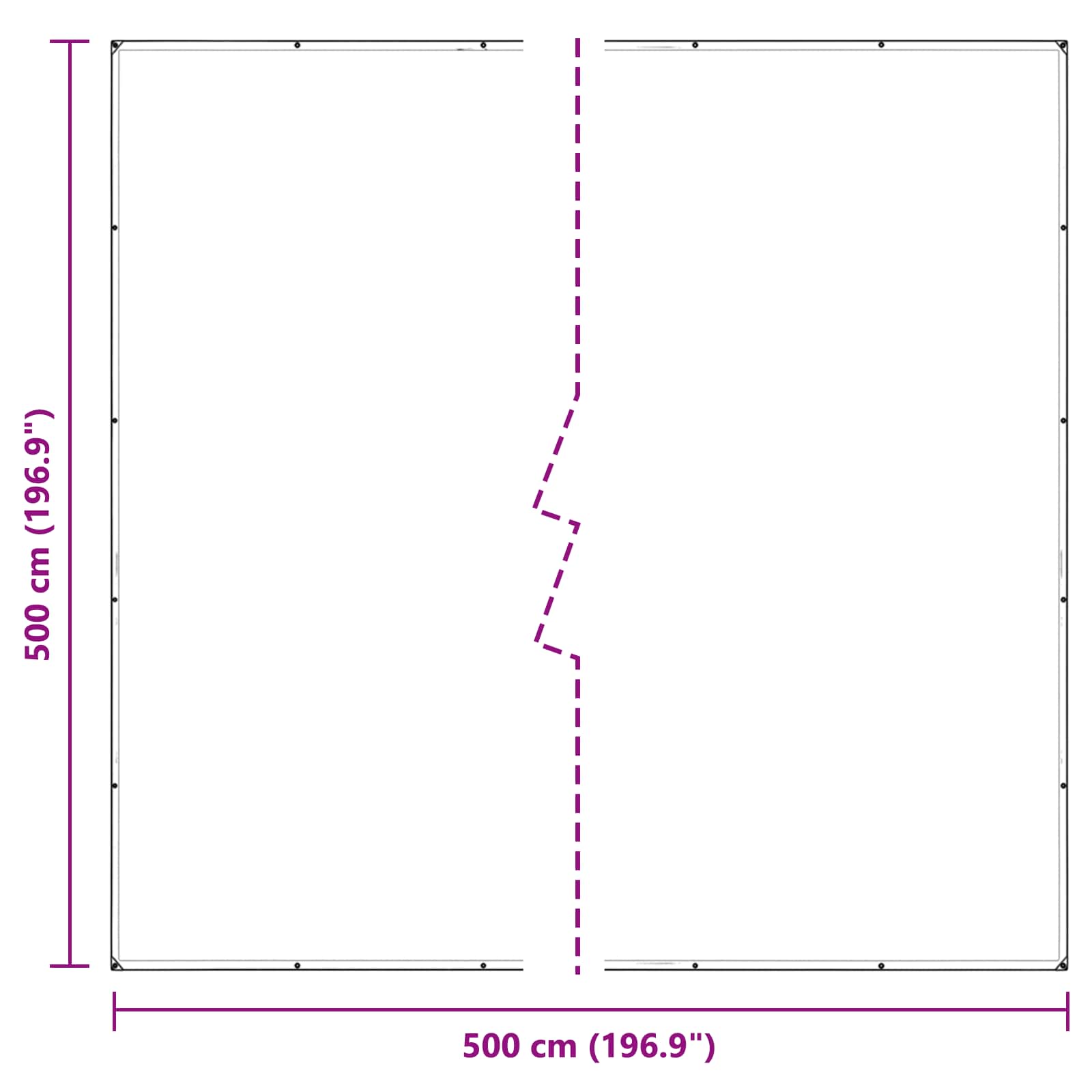Copertura per Piante Trasparente 5 x 5 m PVC | homemem39