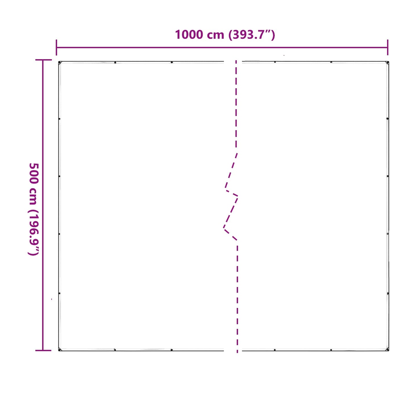 Copertura per Piante Trasparente 5 x 10 m PVC