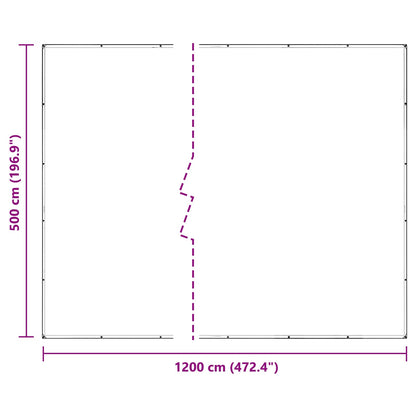 Copertura per Piante Trasparente 5 x 12 m PVC