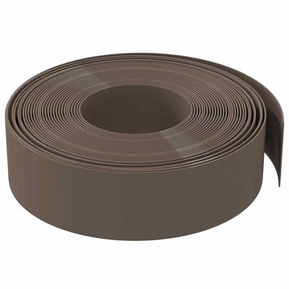Bordatura per giardino 25 m 15 cm PE Marrone | homemem39