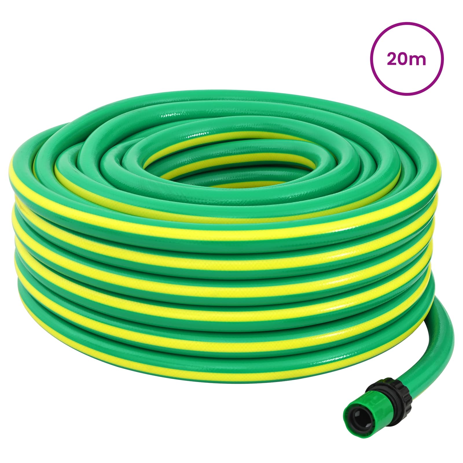 Tubo da Giardino 5-Ply Verde e Giallo 3 / 4'' 20 m PVC | homemem39