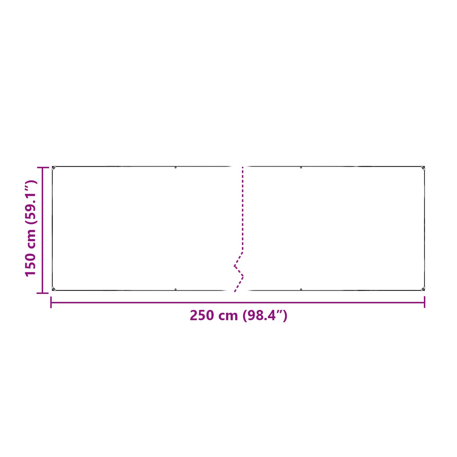 Tarp Trasparente 2,5 x 1,5 m PE | homemem39