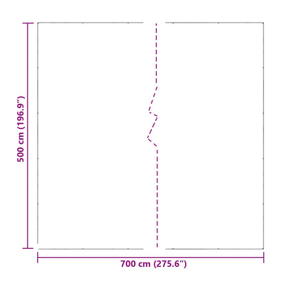 Tarp Trasparente 7 x 5 m PE | homemem39