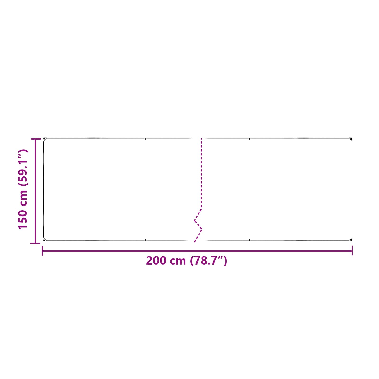 Tarp 350 gsm Trasparente 2 x 1,5 m PVC | homemem39