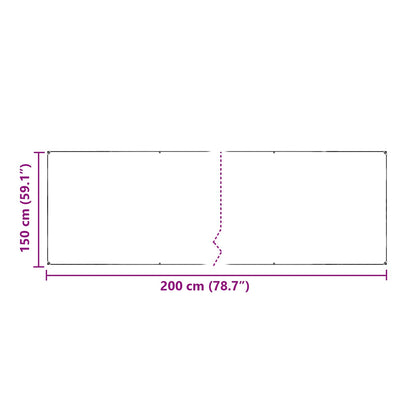 Tarp 350 gsm Trasparente 2 x 1,5 m PVC | homemem39