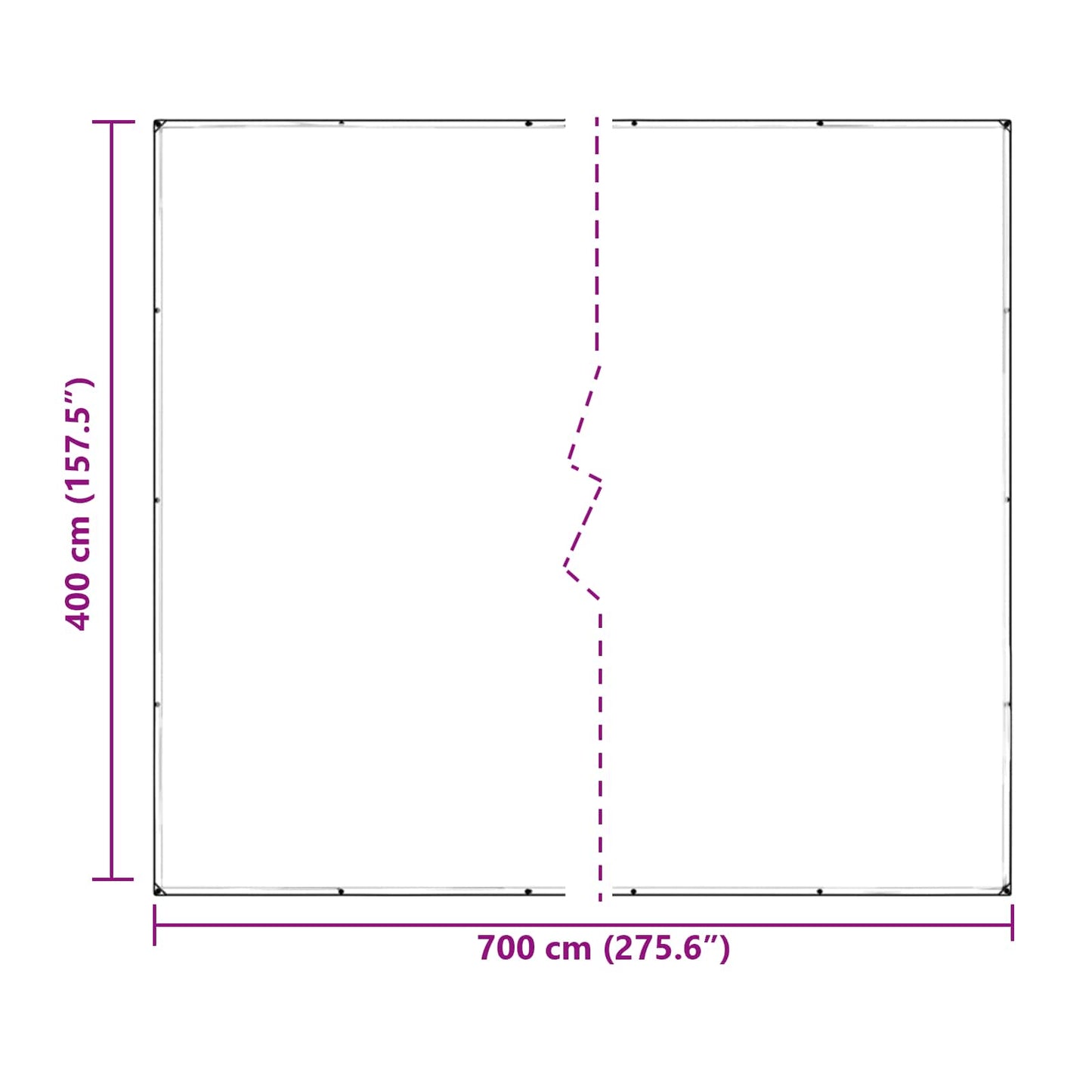 Tarp 350 gsm Trasparente 7 x 4 m PVC | homemem39