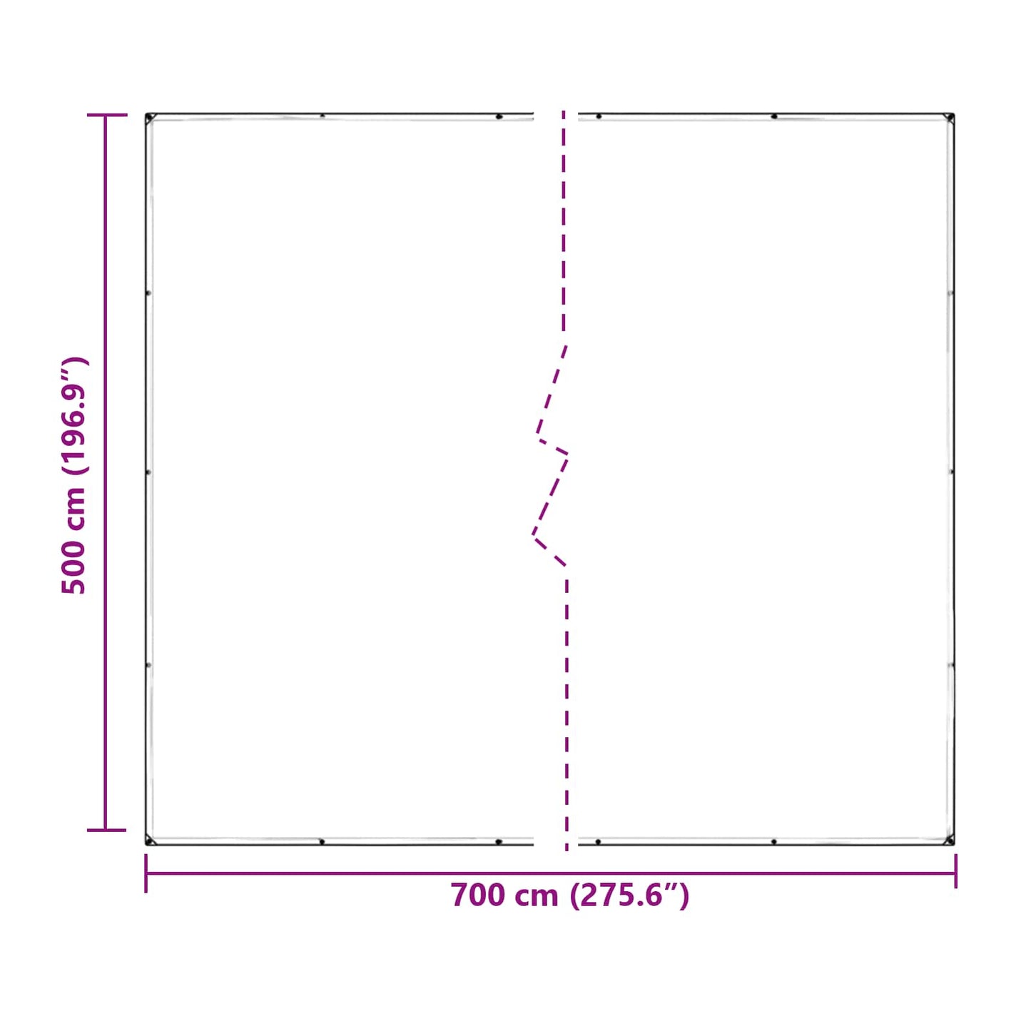 Tarp 350 gsm Trasparente 7 x 5 m PVC | homemem39