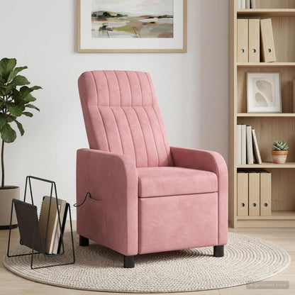 Poltrona Massaggiante Rosa Velluto (V)