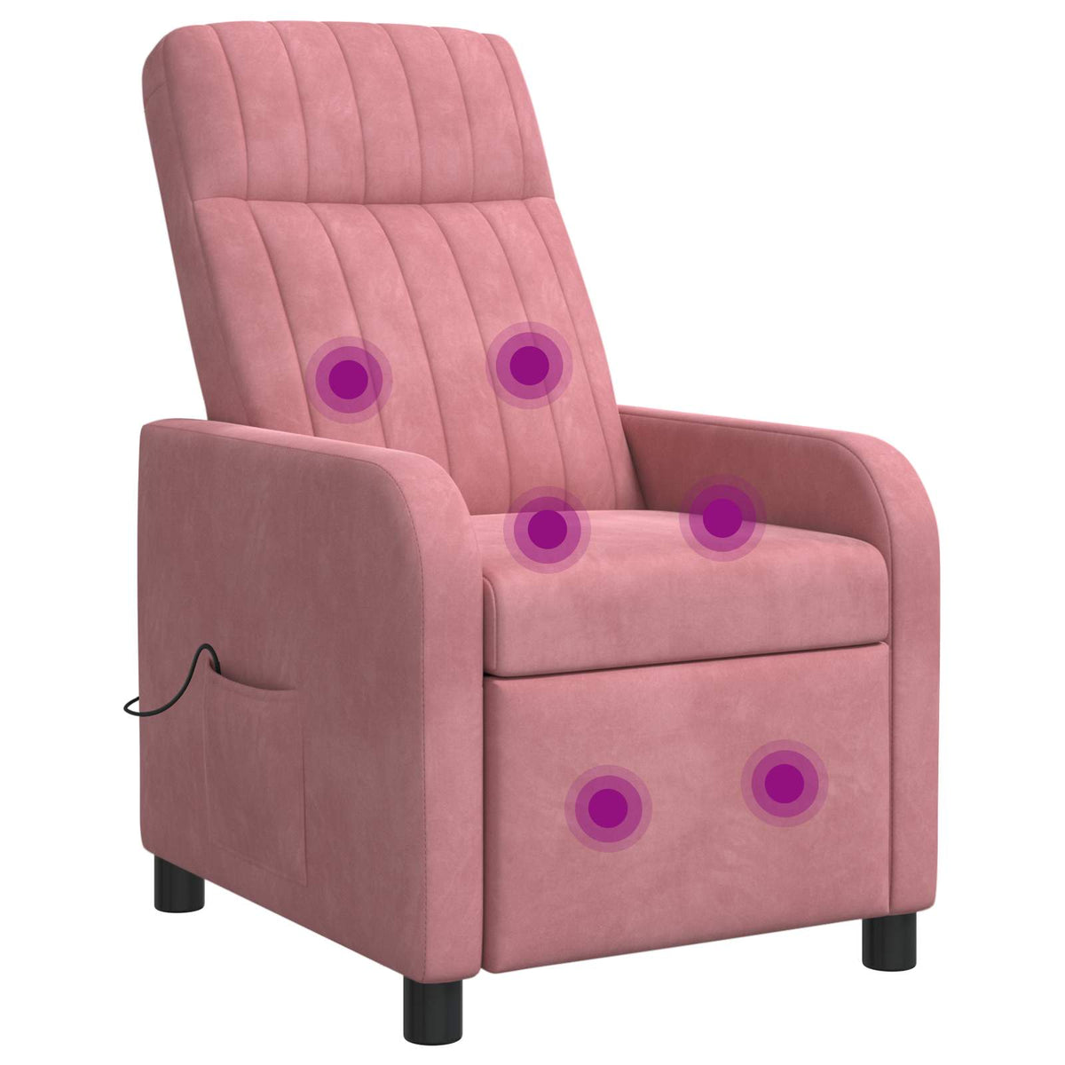 Poltrona Massaggiante Rosa Velluto (V)