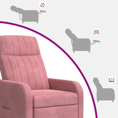 Poltrona Massaggiante Rosa Velluto (V)
