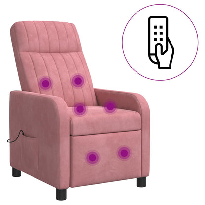 Poltrona Massaggiante Rosa Velluto (V)