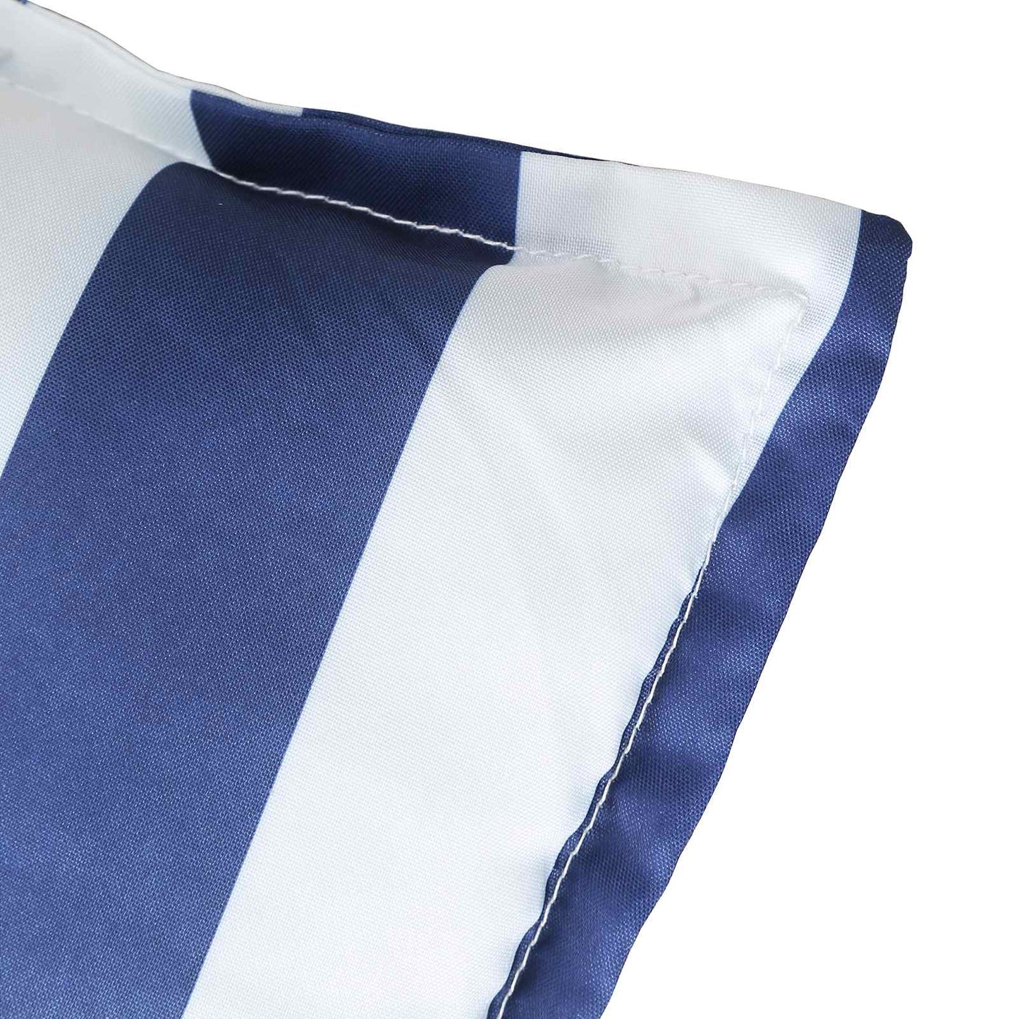 Cuscino da Esterno 6 pcs Blu e Bianco 120 x 50 x 7 cm Tessuto | homemem39